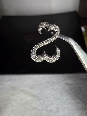 Jane Seymour WG Open Heart Diamond Pendant